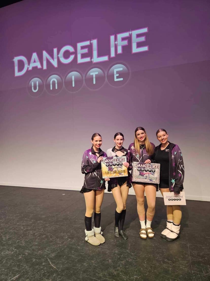 Piper, Ashlea, Mikayla and Mel at Dance Life Unite.