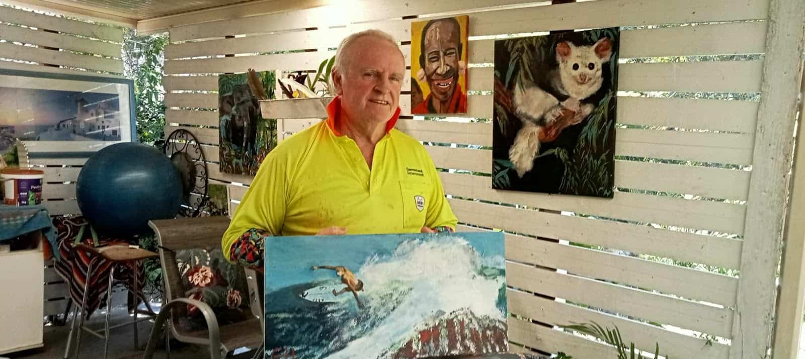 Men s Shed Member s Generous Art Donation The Lake News men-s-shed-member-s-generous-art-donation-the-lake-news